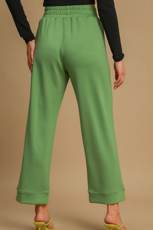 Umgee Drawstring Wide Leg Pants with Pockets - All Mine Now Clothing