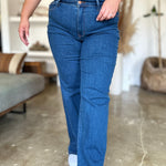 Judy Blue Full Size High Rise Straight Jeans - All Mine Now Clothing