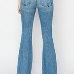 RISEN Mid Rise Flare Jeans with Pockets - All Mine Now Clothing