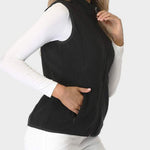 Zip Up Turtleneck Vest with Pockets - All Mine Now Clothing