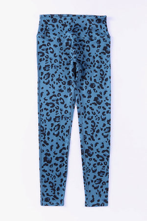 Leopard Print Wide Waistband Leggings - All Mine Now Clothing