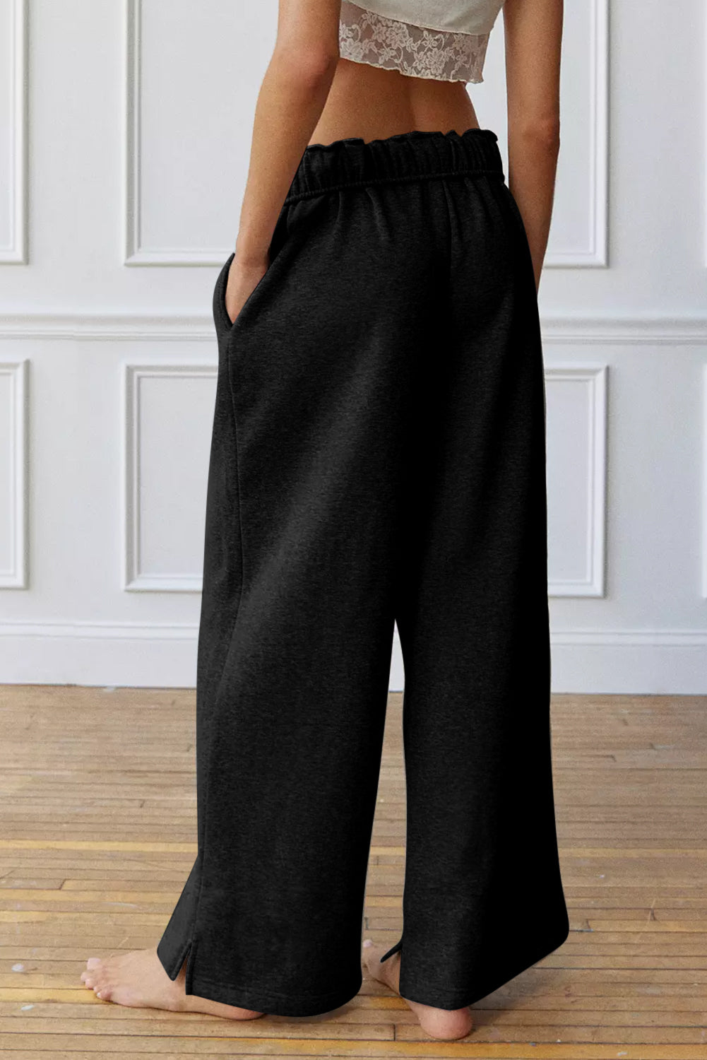 Drawstring Wide Leg Active Pants - All Mine Now Clothing