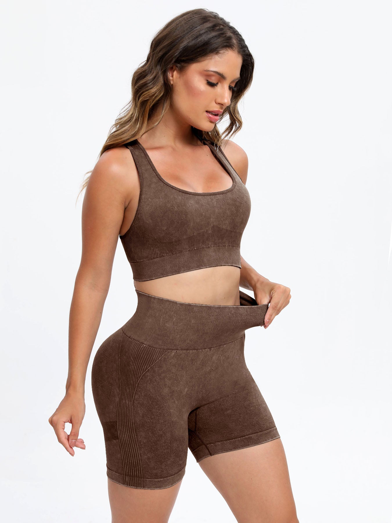 Scoop Neck Wide Strap Top and Shorts Active Set - All Mine Now Clothing