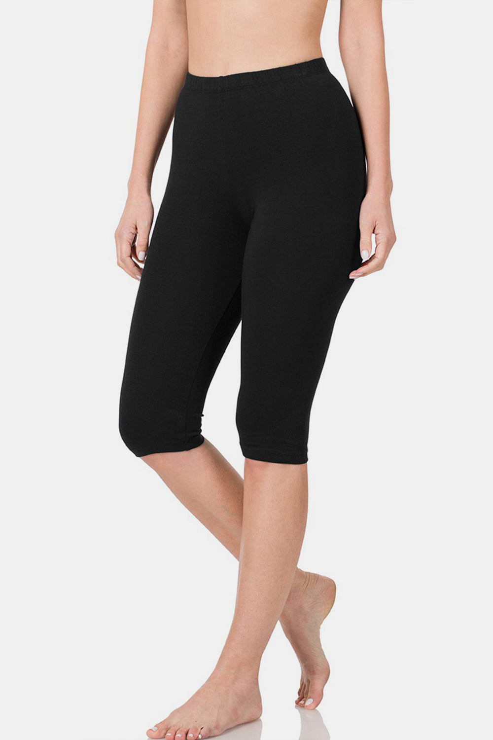 Zenana Full Size High Waist Capris - All Mine Now Clothing