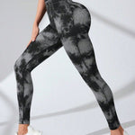 Tie-Dye High Waist Active Leggings - All Mine Now Clothing