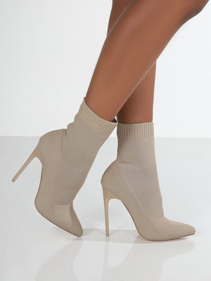 Mesh Point Toe Stiletto Boots - All Mine Now Clothing