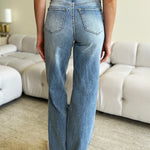 Judy Blue Full Size High Waist Wide Leg Jeans - All Mine Now Clothing