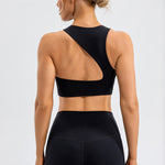 Round Neck Cutout Cropped Active Tank - All Mine Now Clothing