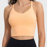 Millennia Crisscross Round Neck Active Tank - All Mine Now Clothing