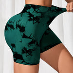 Tie-Dye High Waist Active Shorts - All Mine Now Clothing