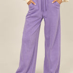 HYFVE Drawstring High Rise Wide Leg Pants Trendsi