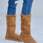 Forever Link Warm Fur Lined Flat Boots