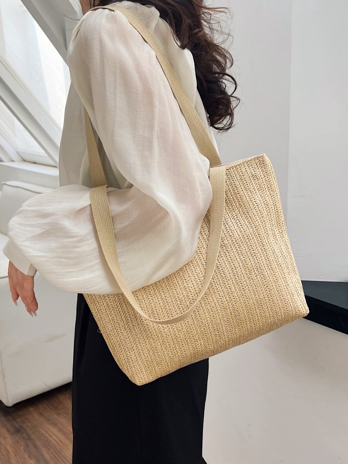 Straw Woven Tote Bag - All Mine Now Clothing