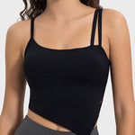 Millennia Slit Asymmetrical Neck Active Cami - All Mine Now Clothing