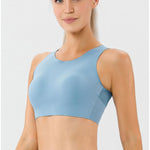 Round Neck Wide Strap Active Bra - All Mine Now Clothing