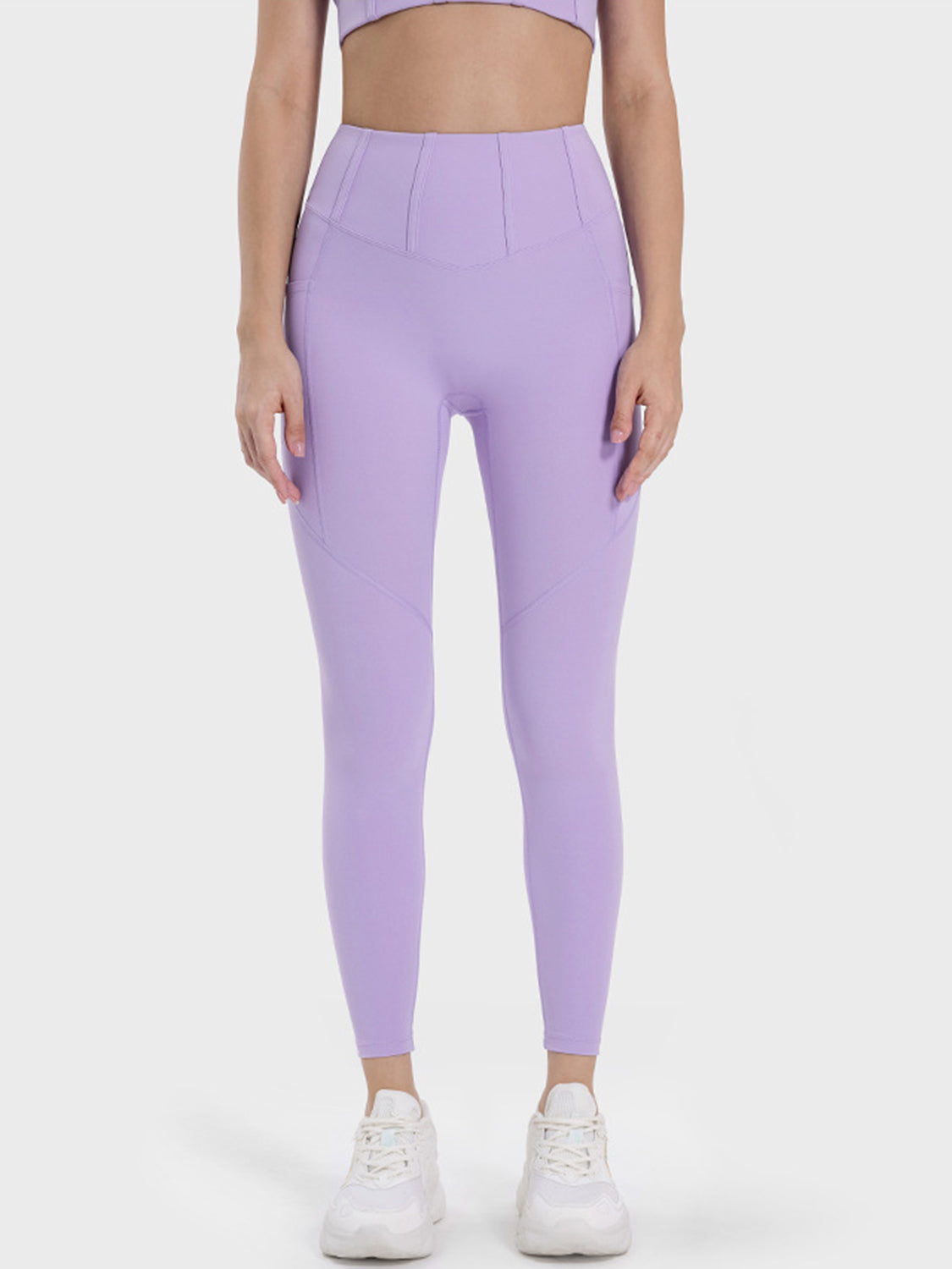 Millennia Pocketed High Waist Active Leggings - All Mine Now Clothing