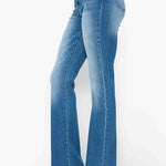 bytos Full Size Distressed High Rise Jeans with Pockets - All Mine Now Clothing