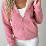 Full Size Zip Up Long Sleeve Hooded Outerwear - All Mine Now Clothing