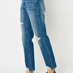 Judy Blue Full Size Queen Of Hearts Coin Pocket BF Jeans Trendsi