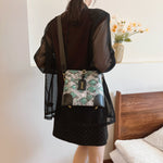 PU Leather Snakeskin Print Crossbody Bag - All Mine Now Clothing