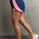 Ninexis Put In Work High Waistband Contrast Detail Active Shorts - All Mine Now Clothing