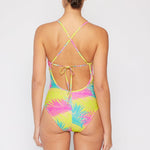 Marina West Swim High Tide One-Piece in Multi Palms - All Mine Now Clothing