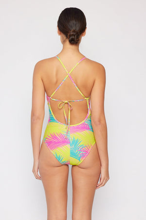 Marina West Swim High Tide One-Piece in Multi Palms - All Mine Now Clothing