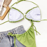 Frill Trill Halter Neck Bikini Set - All Mine Now Clothing