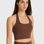 Millennia Breathable Halter Neck Sports Bra - All Mine Now Clothing