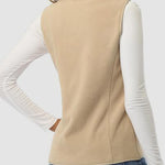 Zip Up Turtleneck Vest with Pockets - All Mine Now Clothing