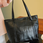 Textured PU Leather Handbag - All Mine Now Clothing