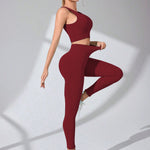 Scoop Neck Wide Strap Top and Pants Active Set - All Mine Now Clothing