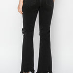 RISEN Full Size Distressed Raw Hem Jeans with Pockets Trendsi