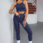 Tank Cropped Active Top and Pants Set - All Mine Now Clothing