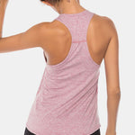 Full Size Scoop Neck Wide Strap Active Tank - All Mine Now Clothing