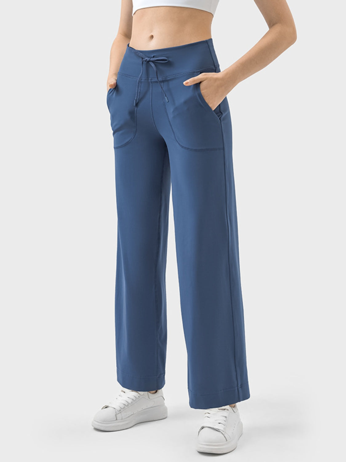 Millennia Drawstring Active Pants with Pockets - All Mine Now Clothing