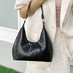 PU Leather Stone Texture Shoulder Bag - All Mine Now Clothing