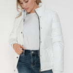 YMI Pocketed Zip Up Turtleneck Puffer Jacket - All Mine Now Clothing