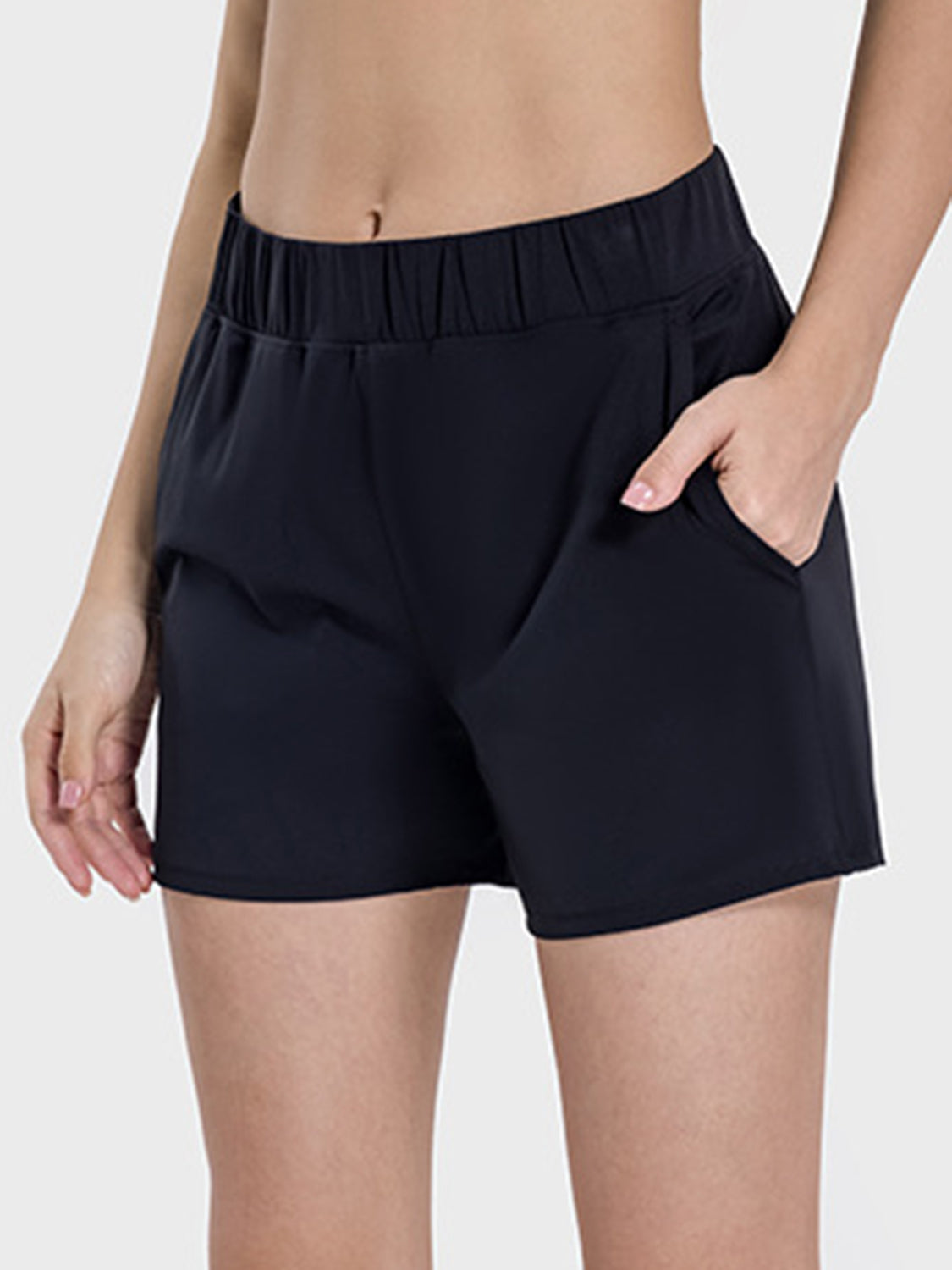 Millennia Elastic Waist Active Shorts - All Mine Now Clothing