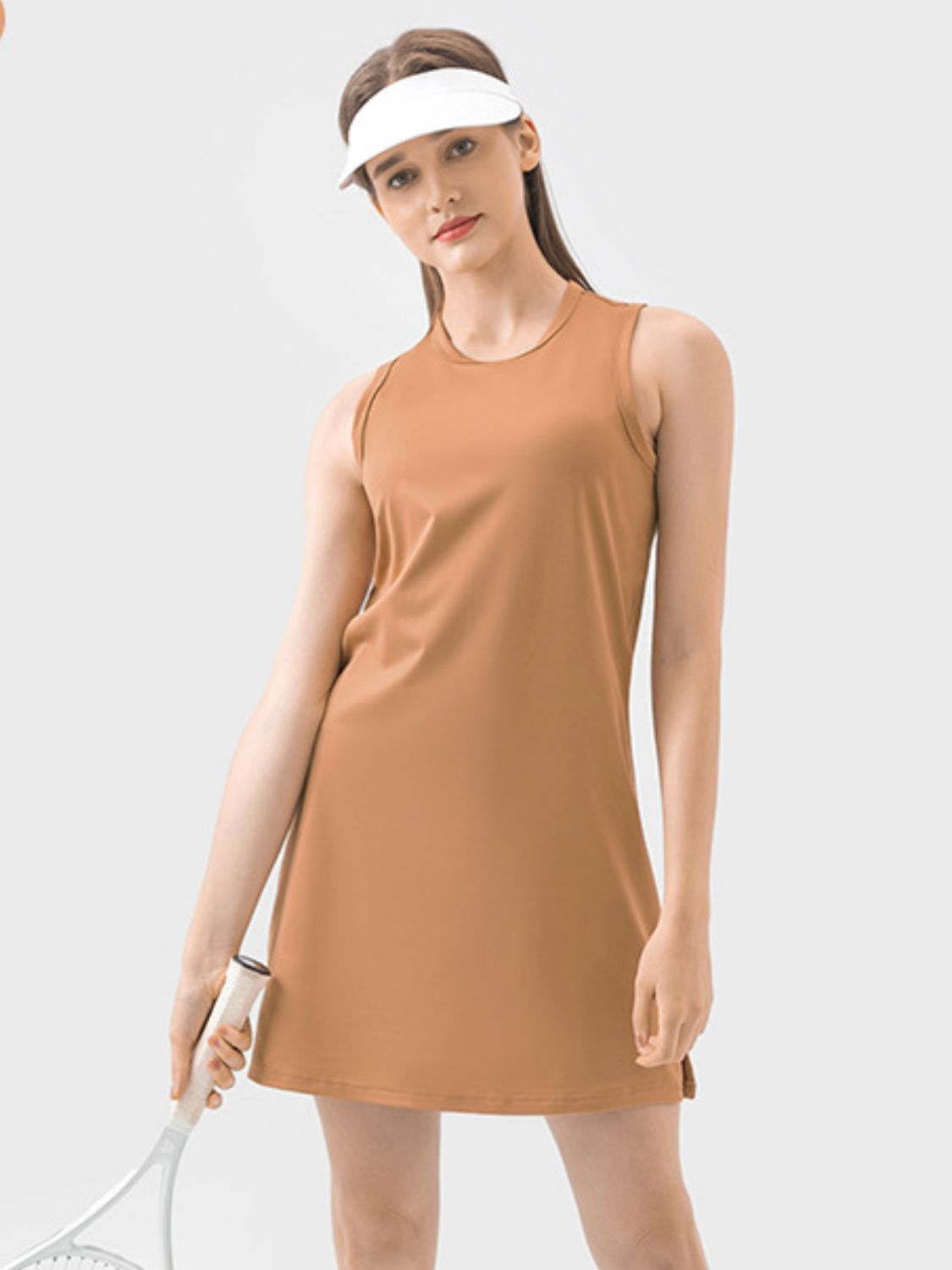 Millennia Round Neck Sleeveless Active Dress - All Mine Now Clothing