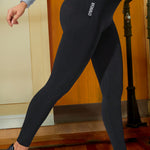 Wide Waistband Sports Leggings - All Mine Now Clothing