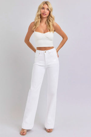 RISEN Full Size High Waist Straight Jeans Trendsi