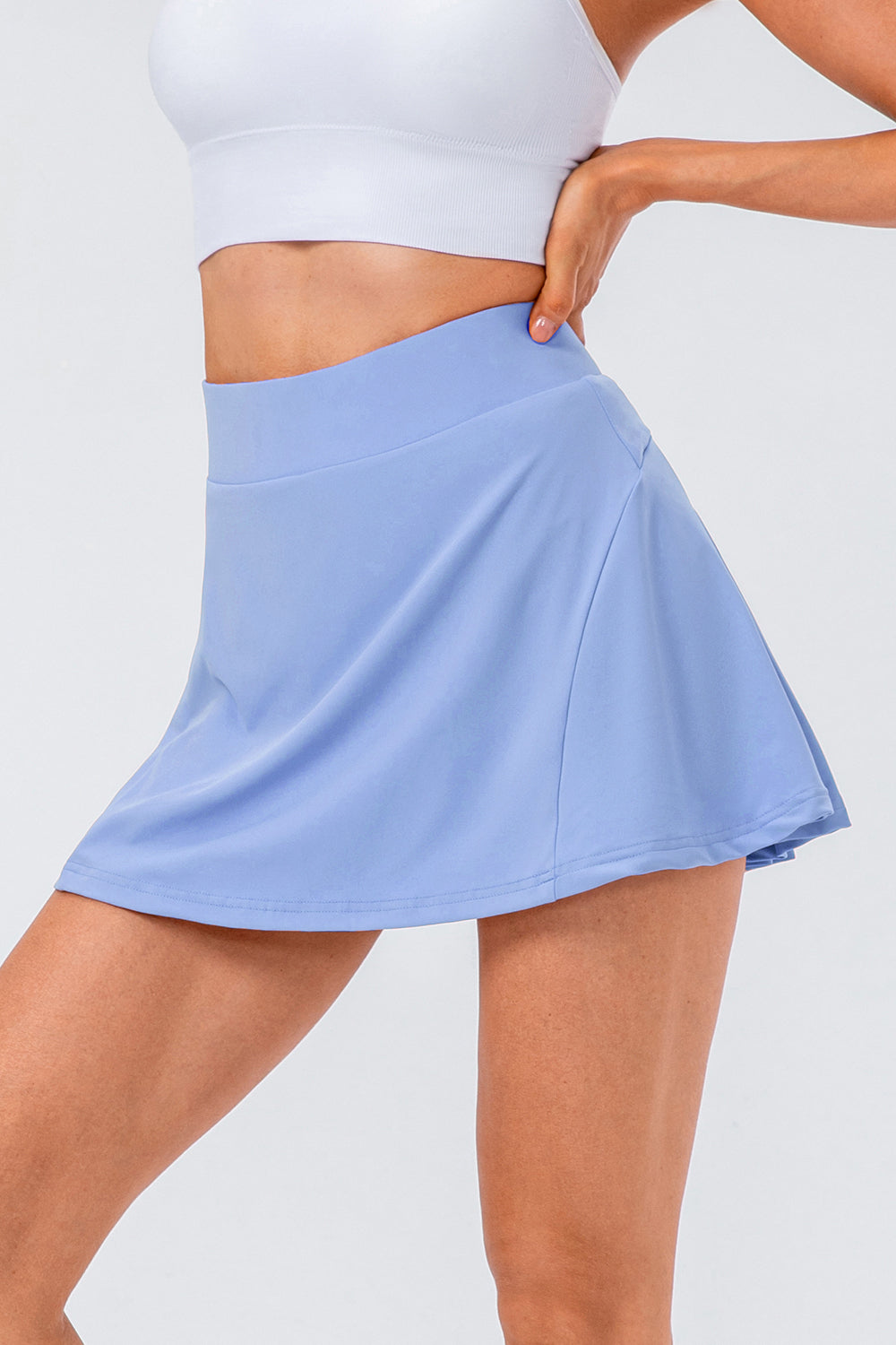 High Waist Pleated Active Skirt - All Mine Now Clothing