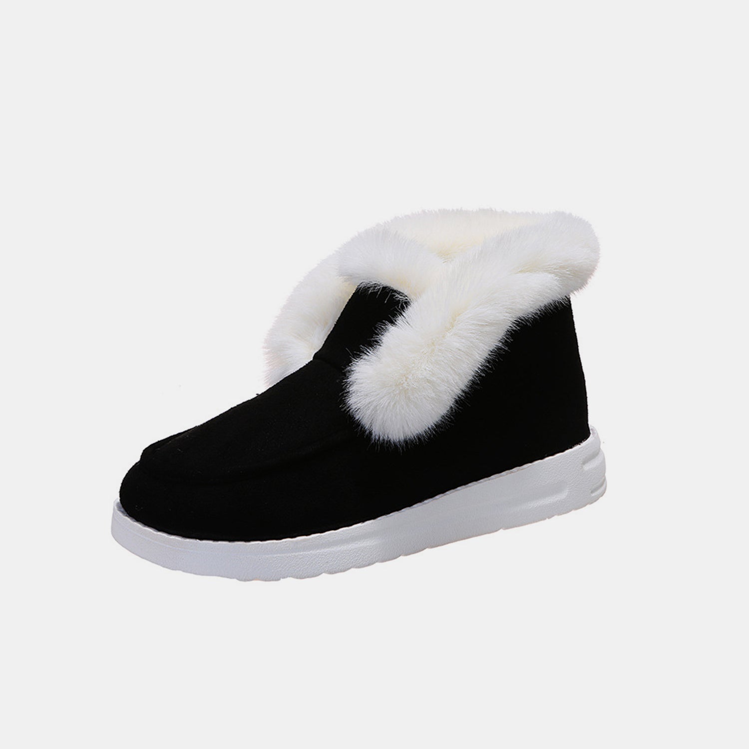 Furry Suede Snow Boots - All Mine Now Clothing