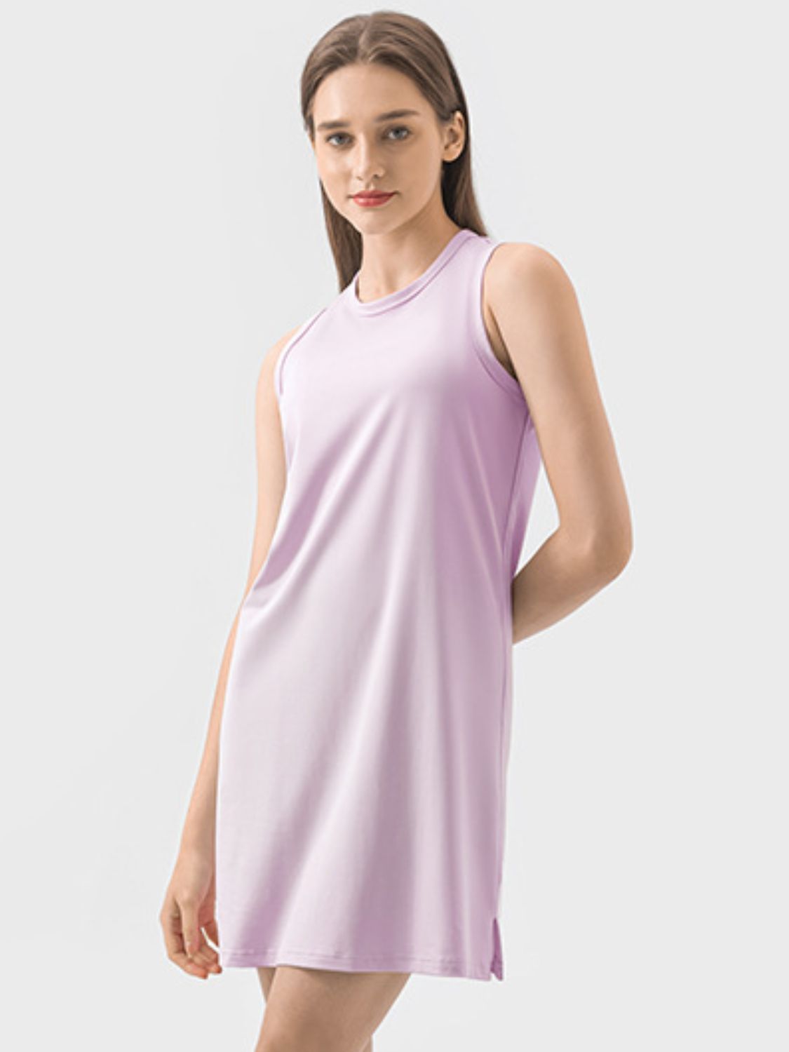 Millennia Round Neck Sleeveless Active Dress - All Mine Now Clothing