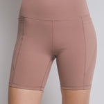 Love Tree High Waist Seam Detail Active Shorts - All Mine Now Clothing