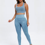 Scoop Neck Wide Strap Top and Pants Active Set - All Mine Now Clothing