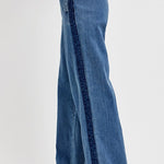 RISEN Full Size Elastic Waist Wide Leg Jeans Plus Size - All Mine Now Clothing