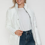 YMI Pocketed Zip Up Turtleneck Puffer Jacket - All Mine Now Clothing