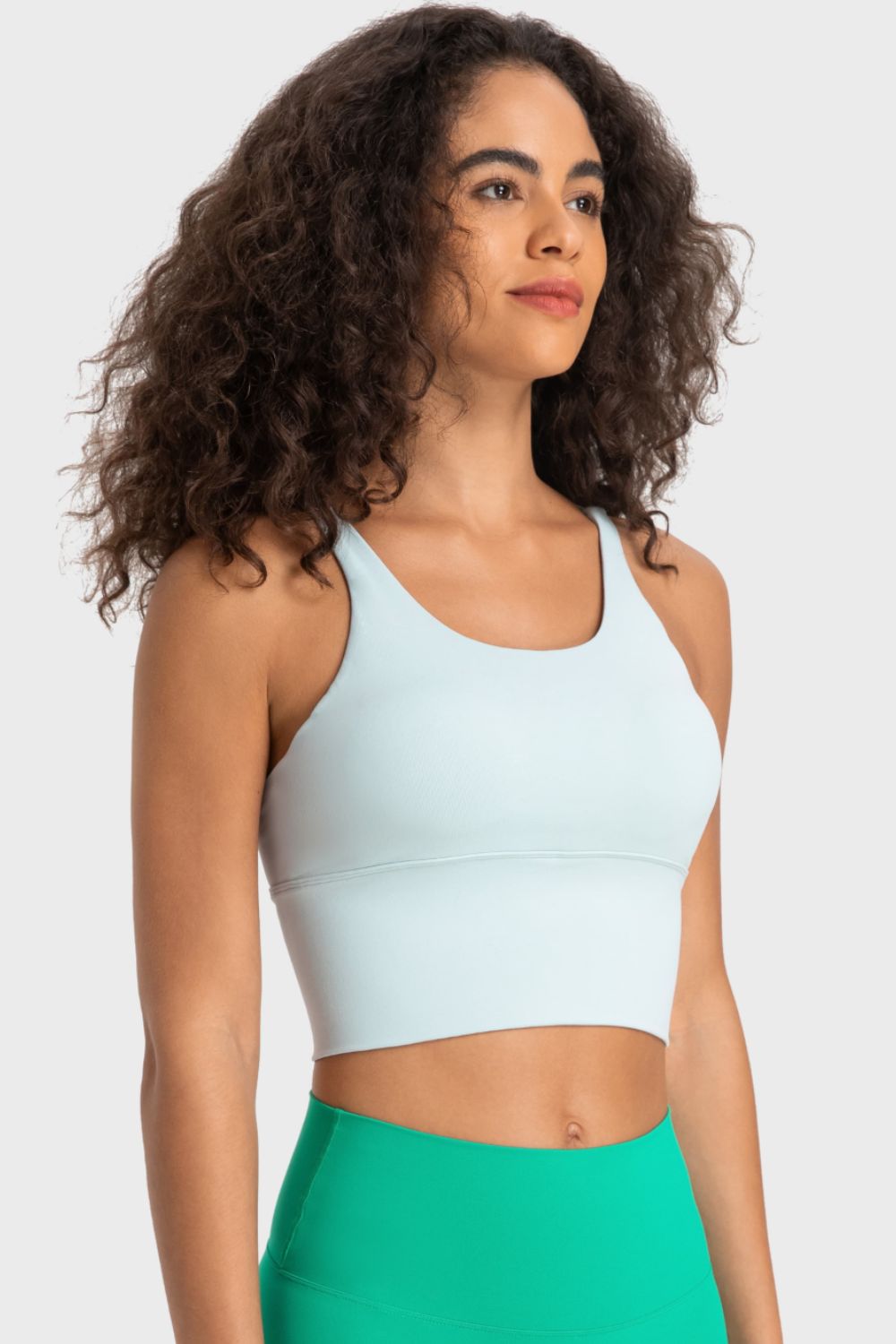 Millennia Crisscross Back Ladder Detail Sports Bra - All Mine Now Clothing